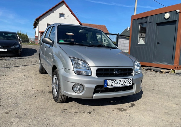 Subaru Justy cena 12499 przebieg: 125000, rok produkcji 2003 z Wojcieszów małe 277